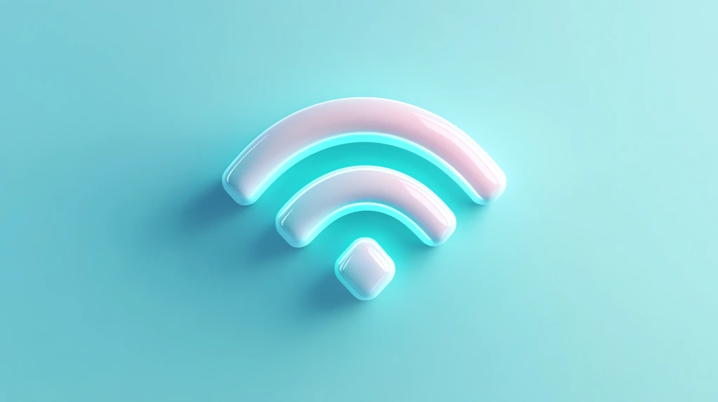 3d logo of wireless internet desktop wallpaper 4k