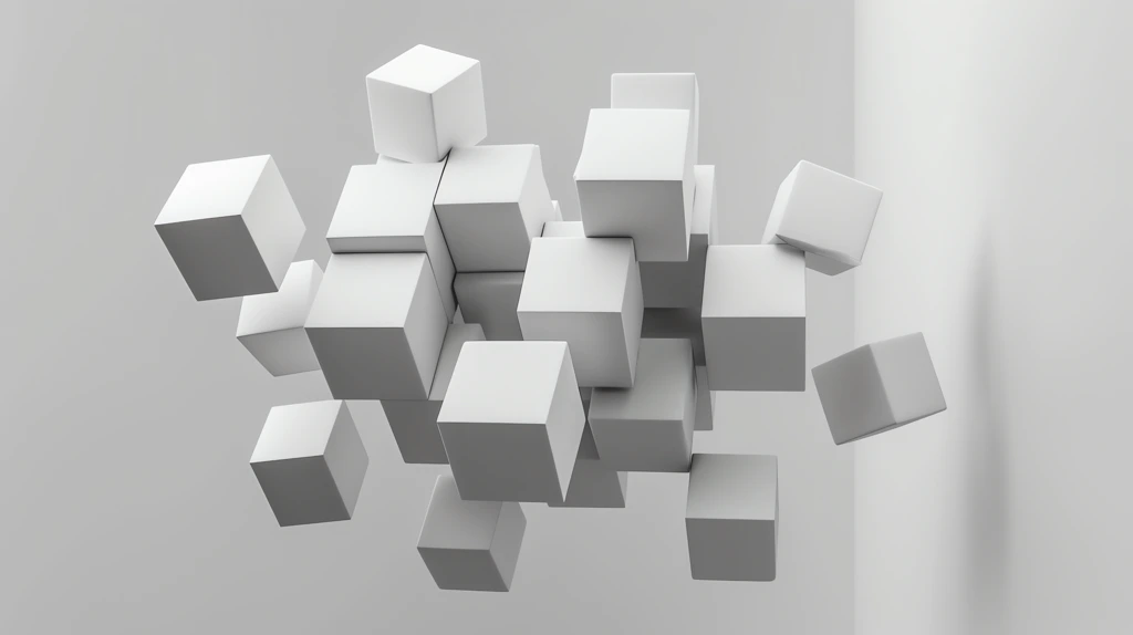 3d render cube block cluster phone wallpaper 4k