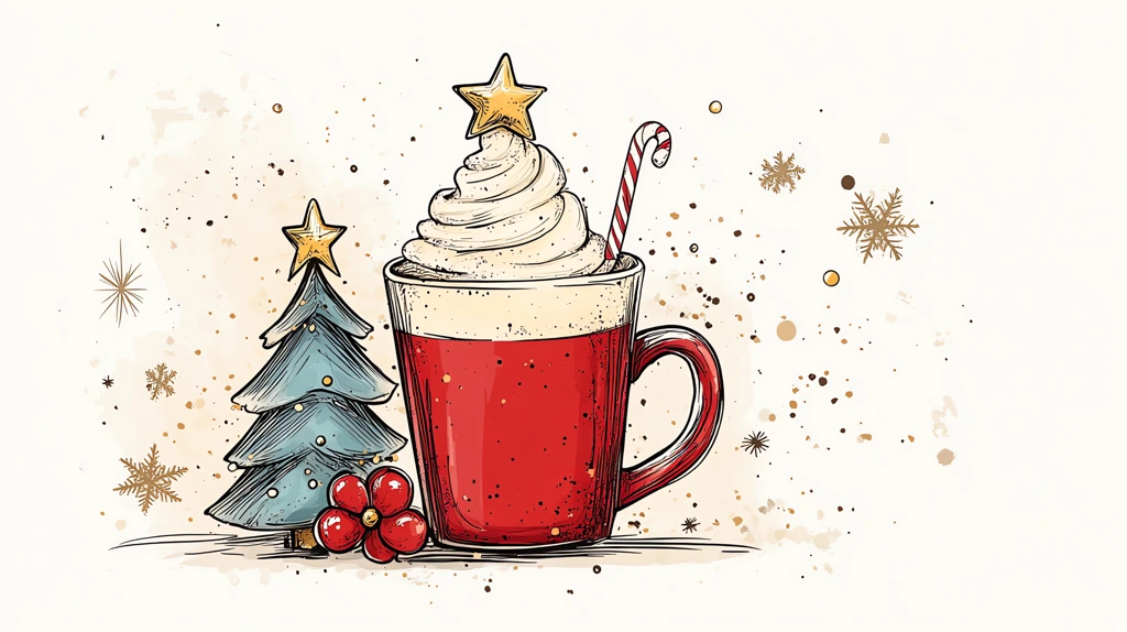 a christmas mug designed with a cute christmas tree in it latte desktop wallpaper 4k