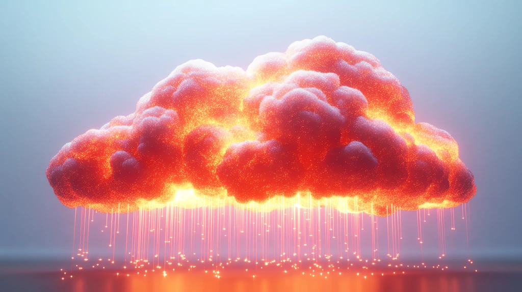 a cloud with rain version three desktop wallpaper 4k