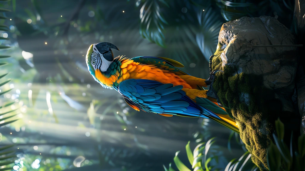 a colorful parrot sitting phone wallpaper 4k