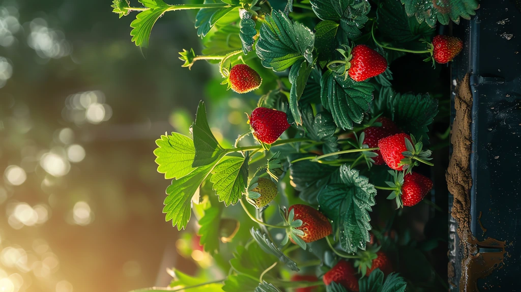 a few small strawberries phone wallpaper 4k