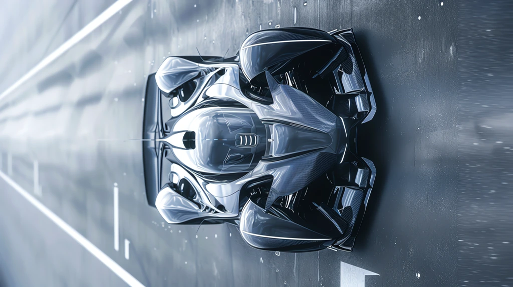 a futuristic race car mimics surface phone wallpaper 4k