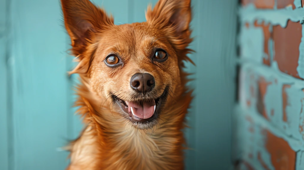 a happy dog photoshoot desktop wallpaper 4k