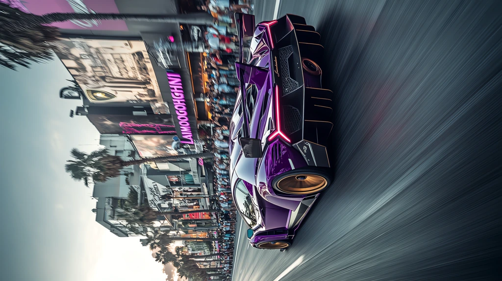 a purple lamborghini veneno phone wallpaper 4k