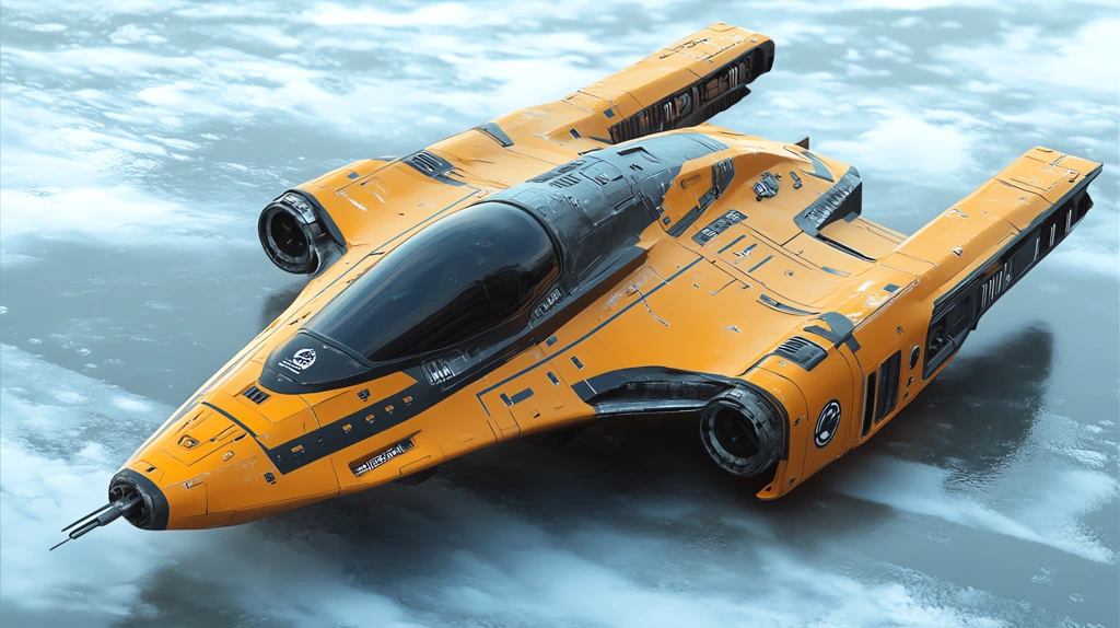 a small orange tec fighter version one desktop wallpaper 4k