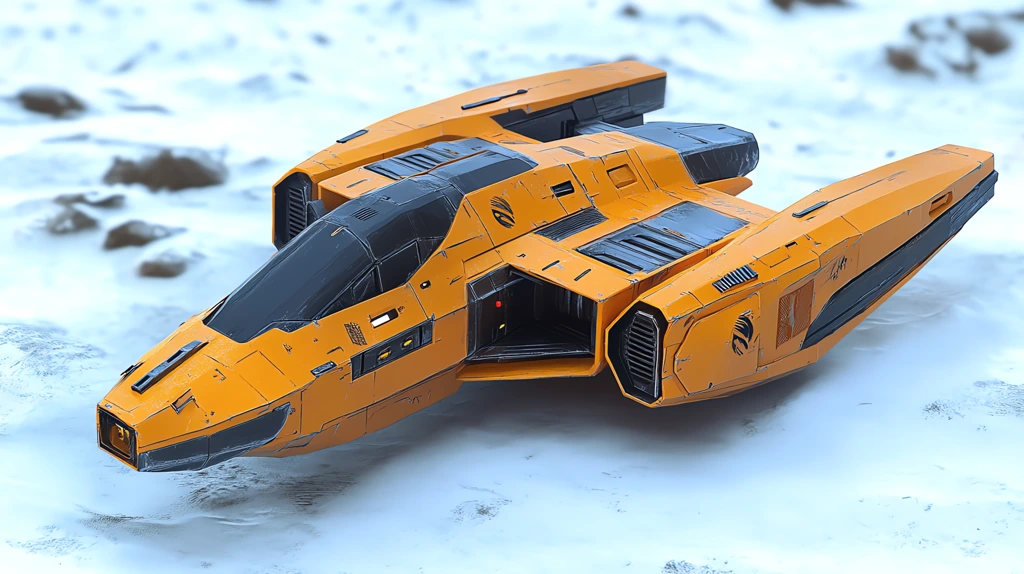 a small orange tec fighter version two desktop wallpaper 4k