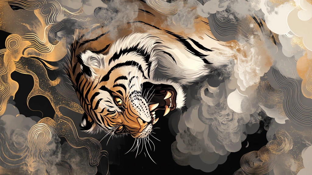 a tiger roared towards phone wallpaper 4k