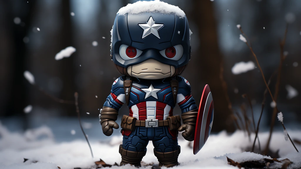 a winter captain america desktop wallpaper 4k