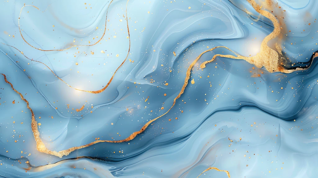 abstract lightblue and white marble with golden lines desktop wallpaper 4k