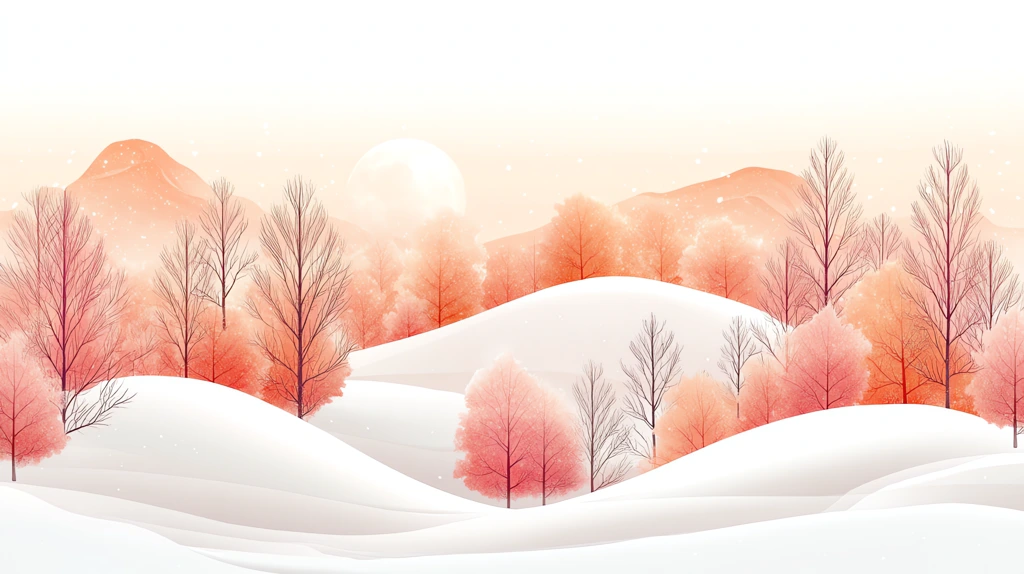 abstract winter scene version one desktop wallpaper 4k