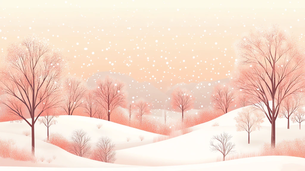 abstract winter scene version two desktop wallpaper 4k