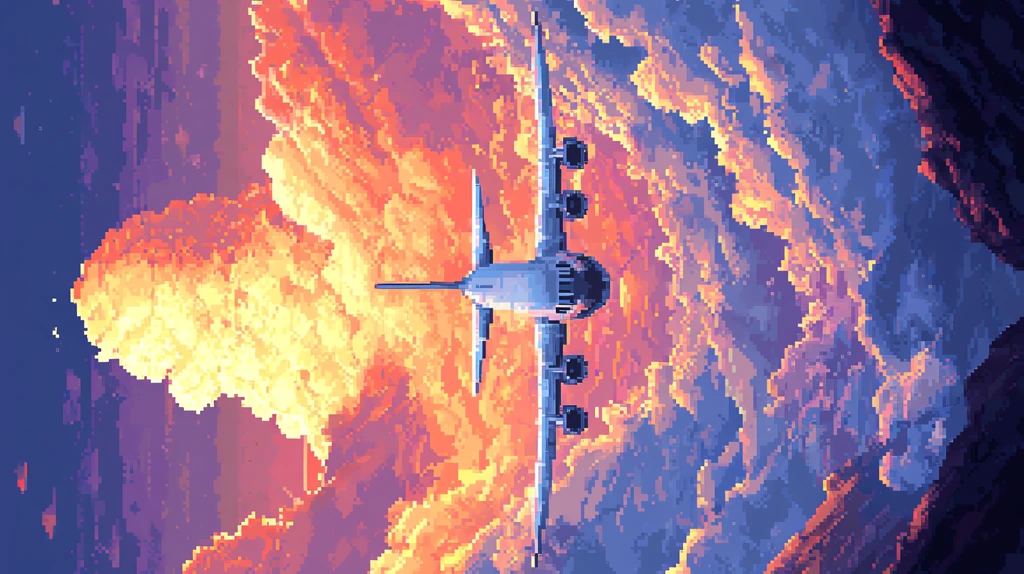 airplane in the style of detailed illustration phone wallpaper 4k