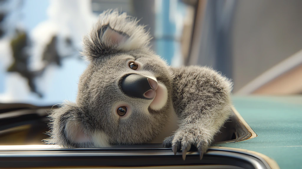 an adorable toy koala phone wallpaper 4k