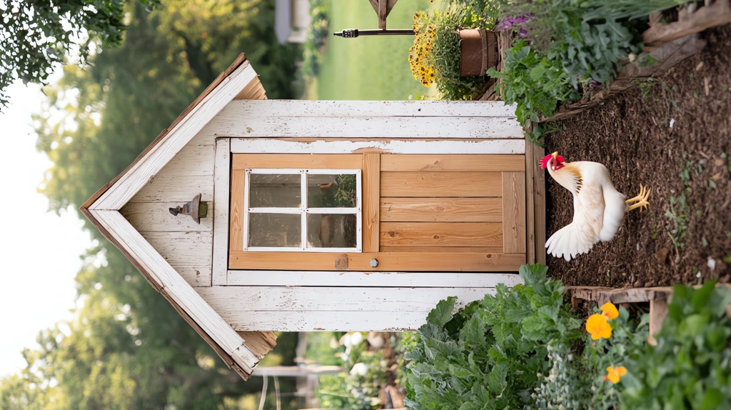 an inspirational backyard chicken coop phone wallpaper 4k