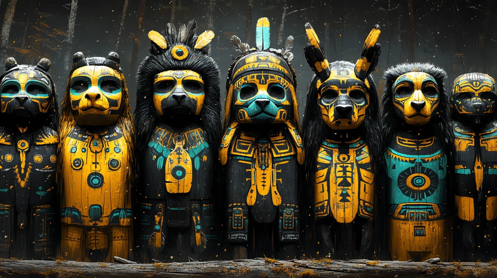 animals in different forms it was the totem of the clan at the time desktop wallpaper 4k