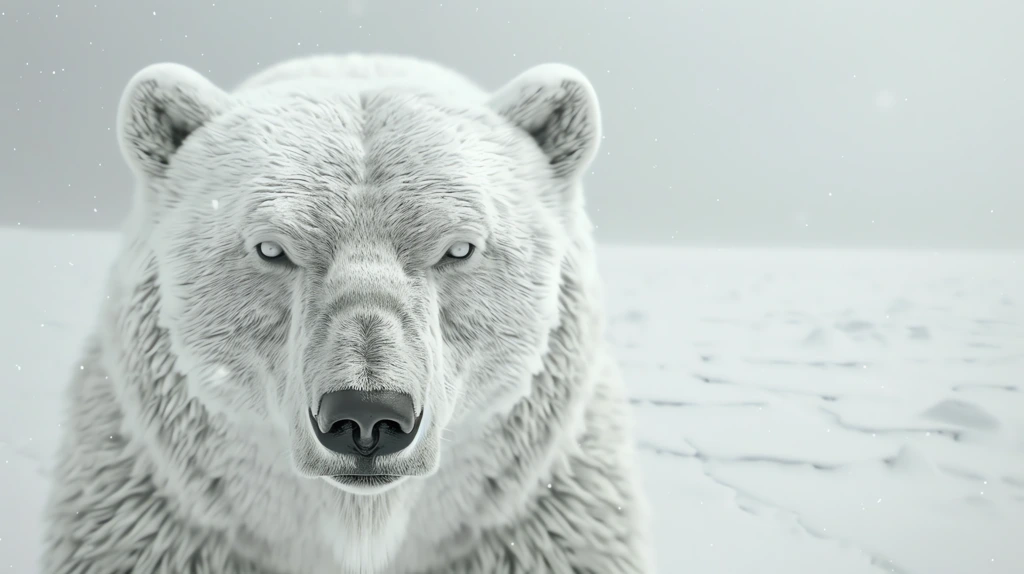 arctic white bear desktop wallpaper 4k