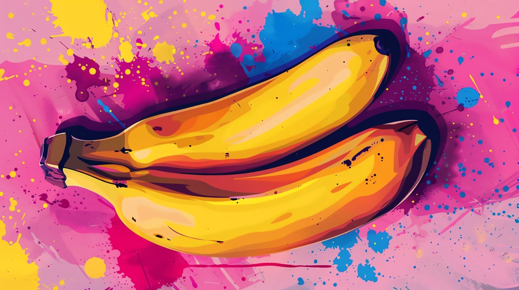 bananas graphic colorul phone wallpaper 4k