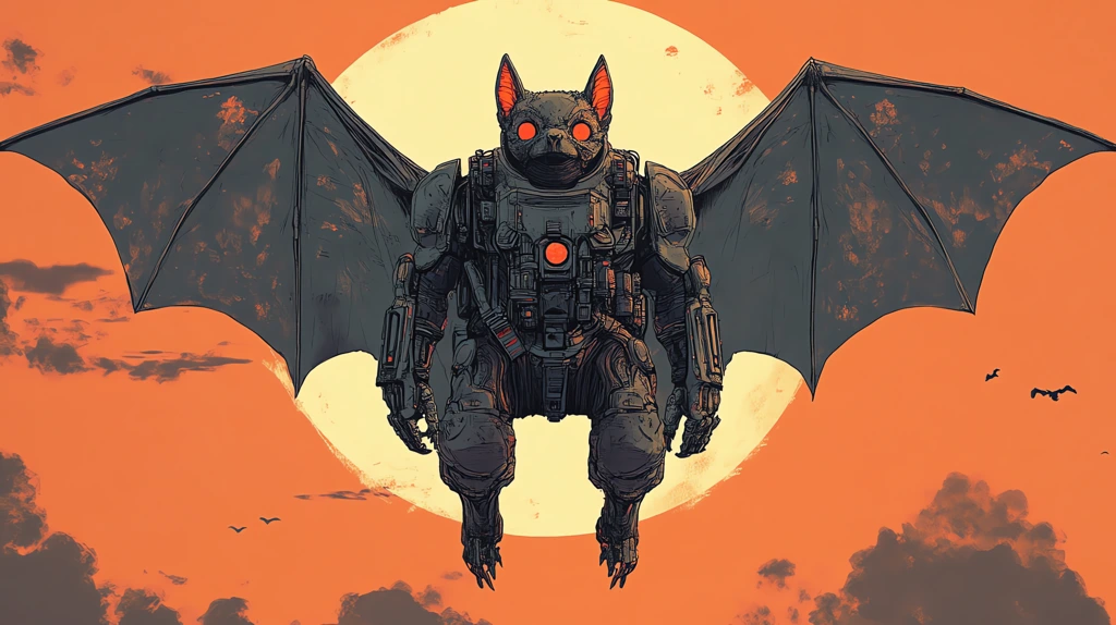 bat wearing power armor exoskeleton by aaron desktop wallpaper 4k