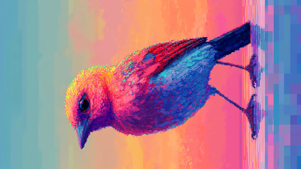 bird in the style of detailed illustration in pastel colors phone wallpaper 4k