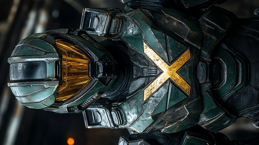 black and green halo spartan armor golden version four phone wallpaper 4k