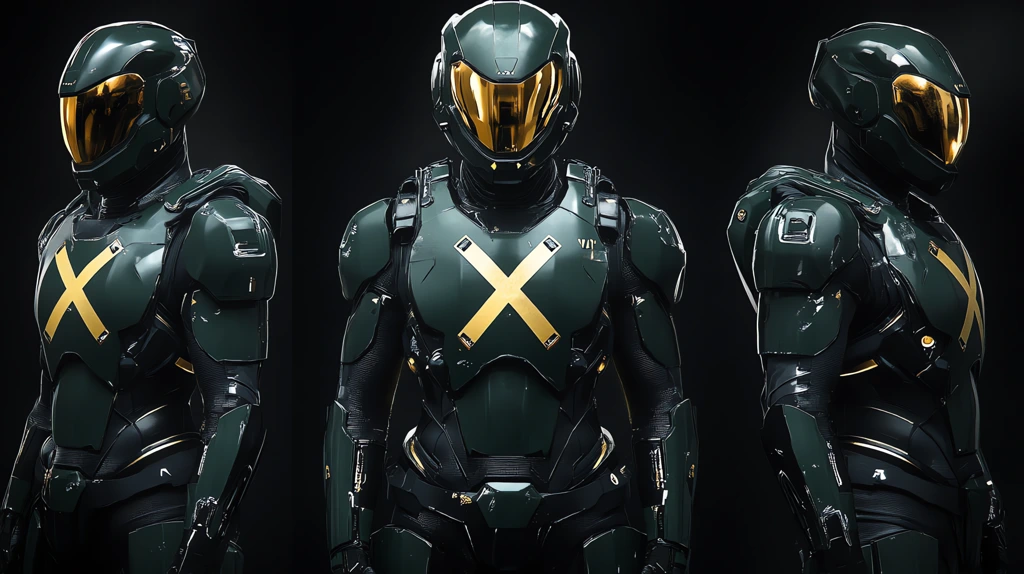 black and green halo spartan armor golden version one desktop wallpaper 4k