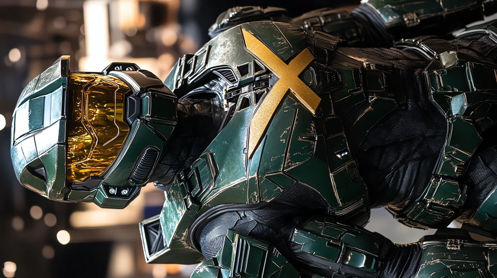 black and green halo spartan armor golden version three phone wallpaper 4k