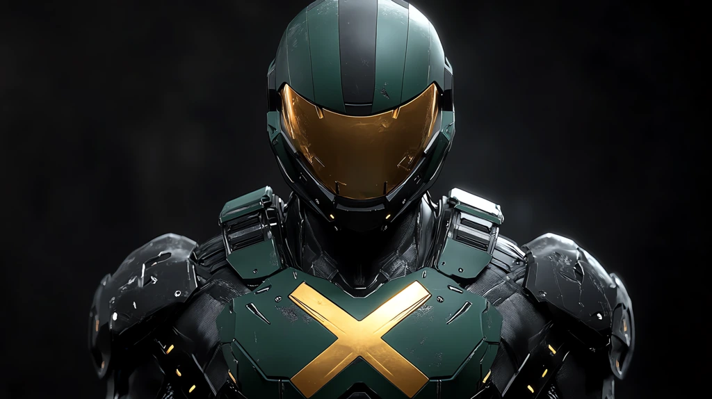 black and green halo spartan armor golden version two desktop wallpaper 4k