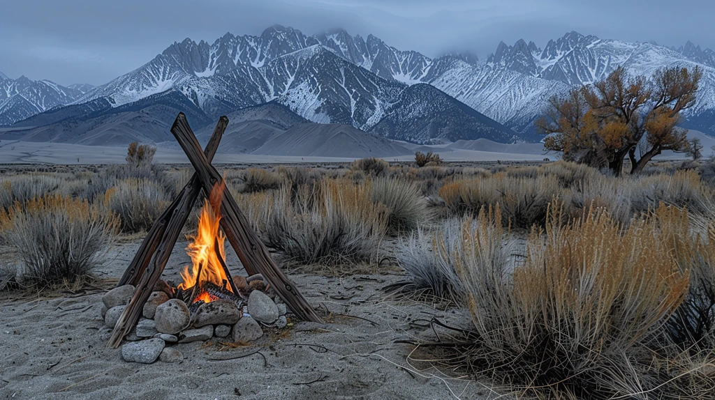 bonfire sierras desktop wallpaper 4k