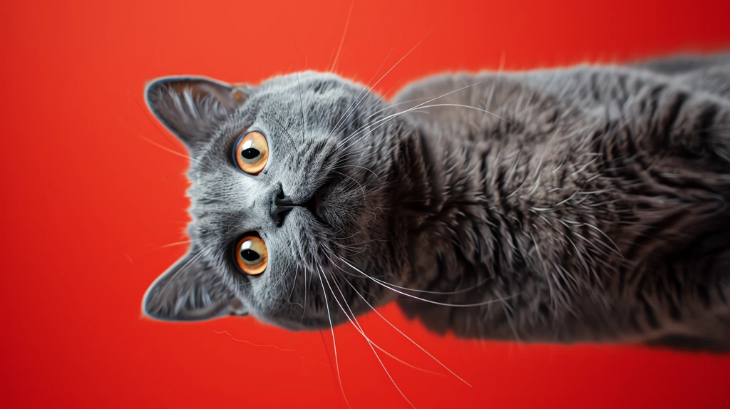 british shorthair cat portrait looking phone wallpaper 4k