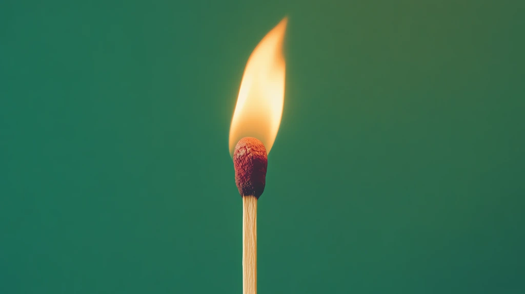 burning match isolated desktop wallpaper 4k