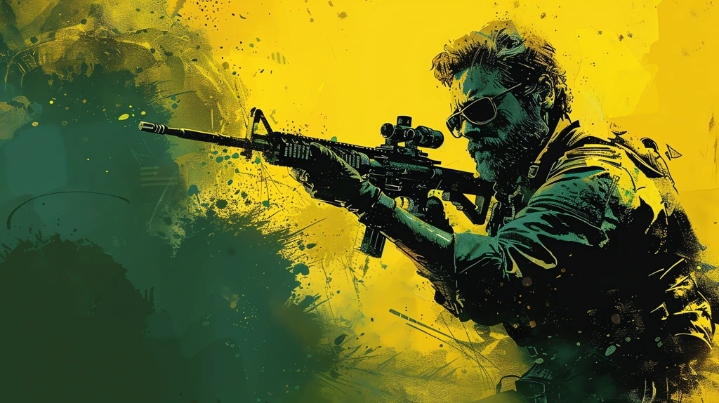 call of duty yellow and green colour theme desktop wallpaper 4k