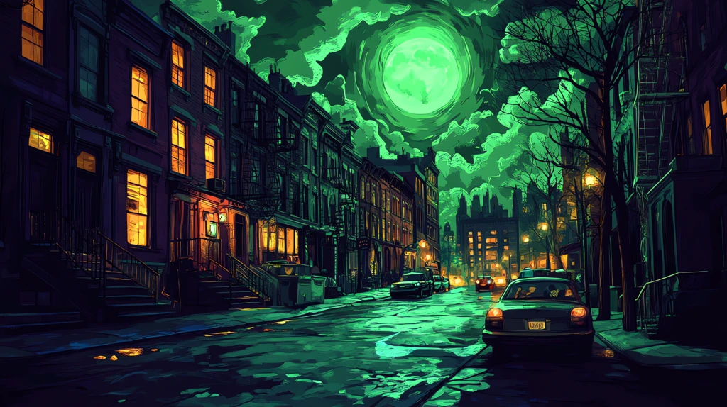 cartoon background without people street from the movie ghostbusters desktop wallpaper 4k