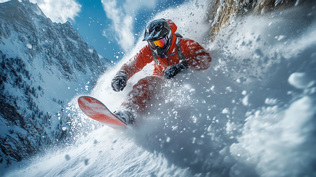 cinematic sport photography snowboarder version four desktop wallpaper 4k