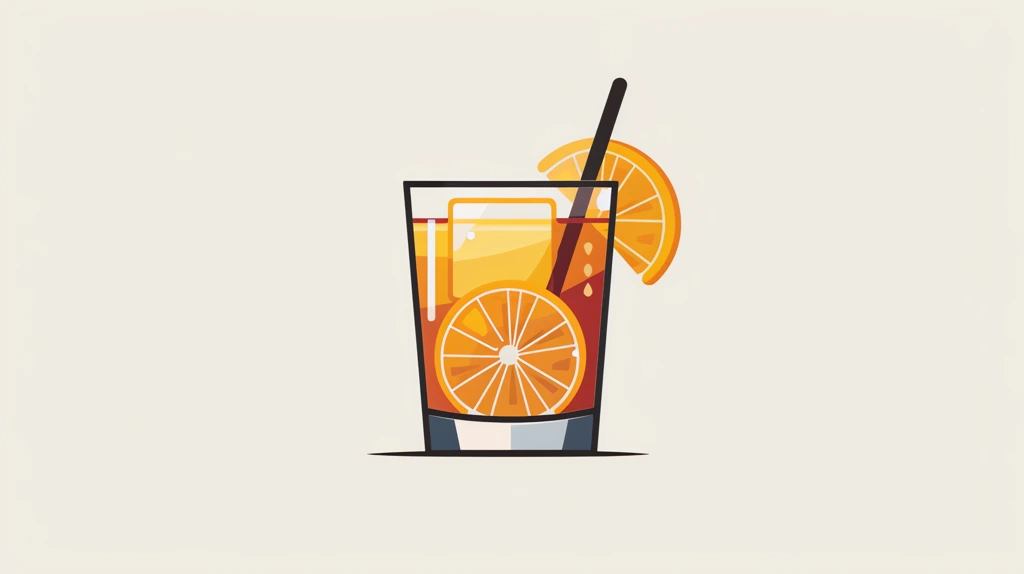 cocktail icon bold shapes and colors clean lines and simple designs desktop wallpaper 4k