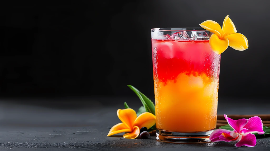 cold tequila sunrise drink desktop wallpaper 4k