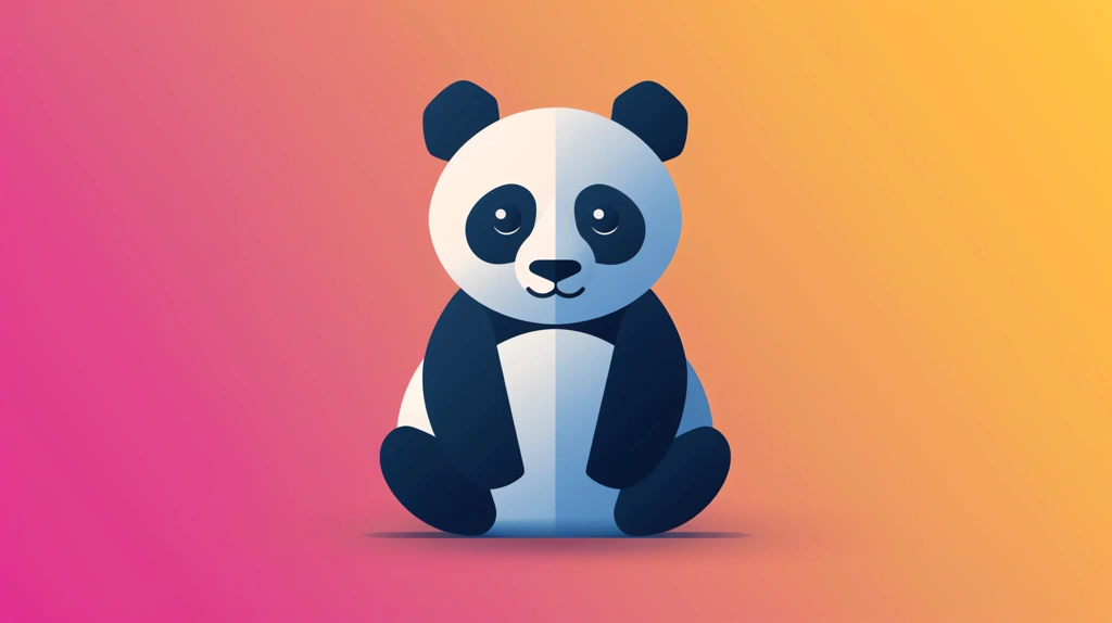 color panda cute desktop wallpaper 4k