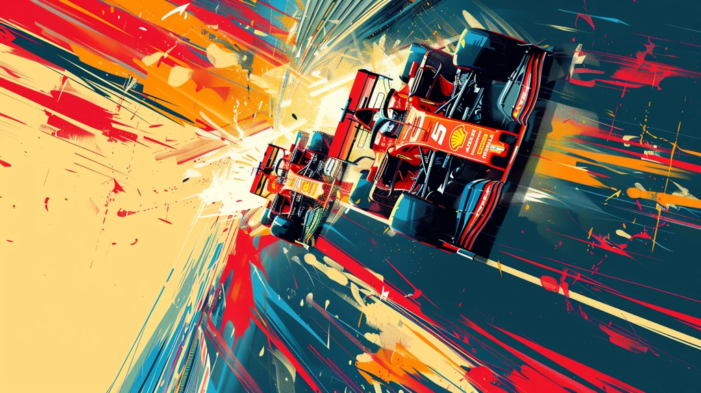 cool colorful formula one illustration phone wallpaper 4k