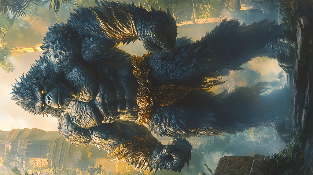 creature that retains the massive muscular build of a gorilla phone wallpaper 4k