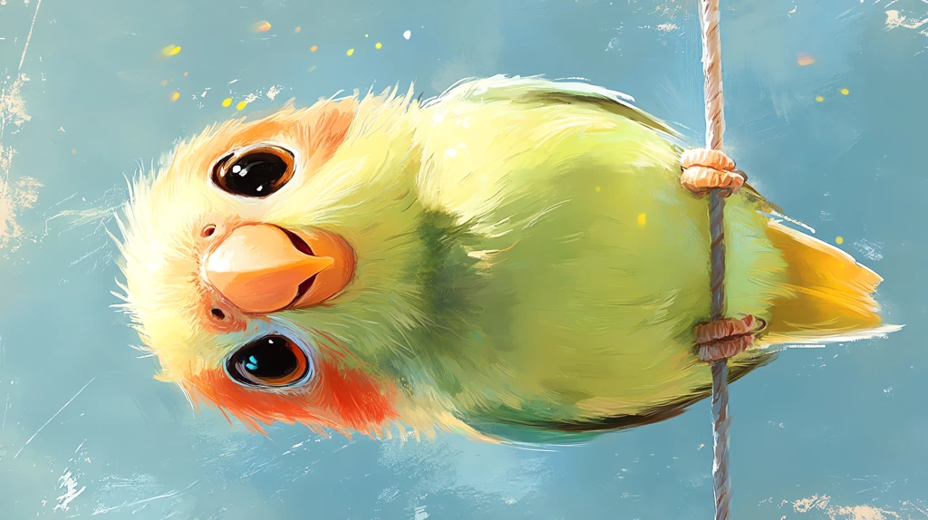 cute fluffy fat loving parrots phone wallpaper 4k