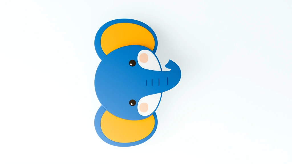 cute little blue elephant head phone wallpaper 4k