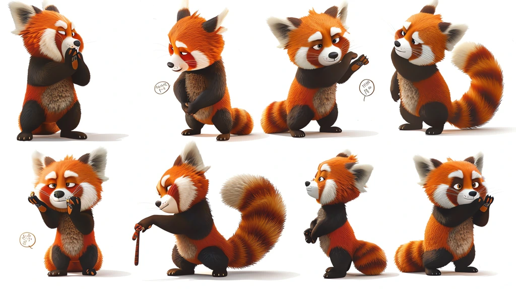 cute red panda desktop wallpaper 4k