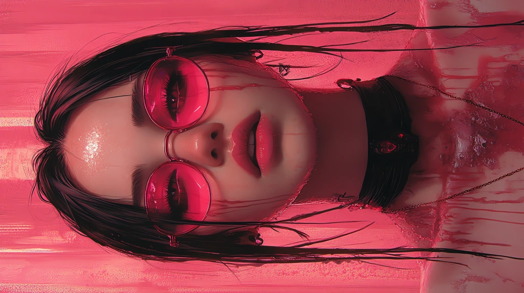 cyberpunk gothic neon pink phone wallpaper 4k