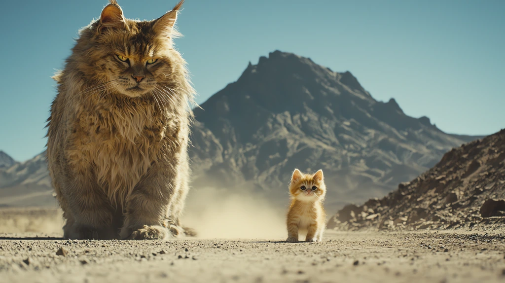 david and goliath where both caracters are cats massive himalayian cat desktop wallpaper 4k