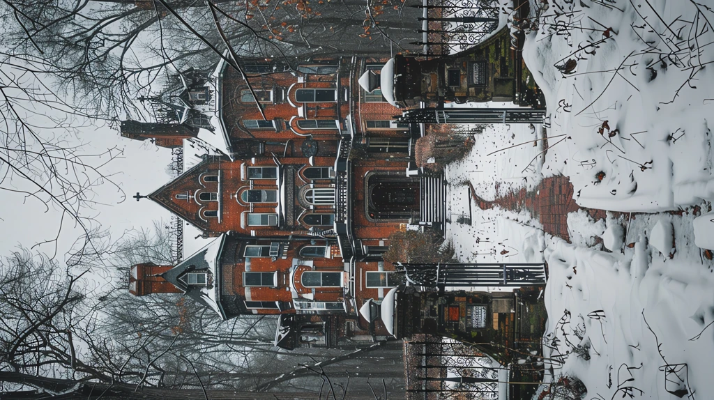 decrepit victorian gothic mansion phone wallpaper 4k