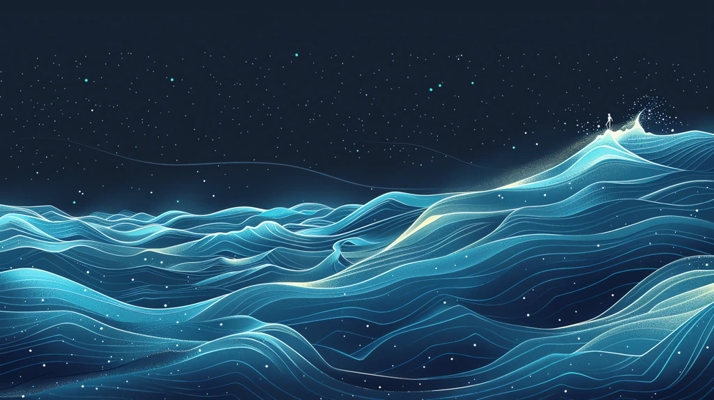 deep blue wave desktop wallpaper 4k