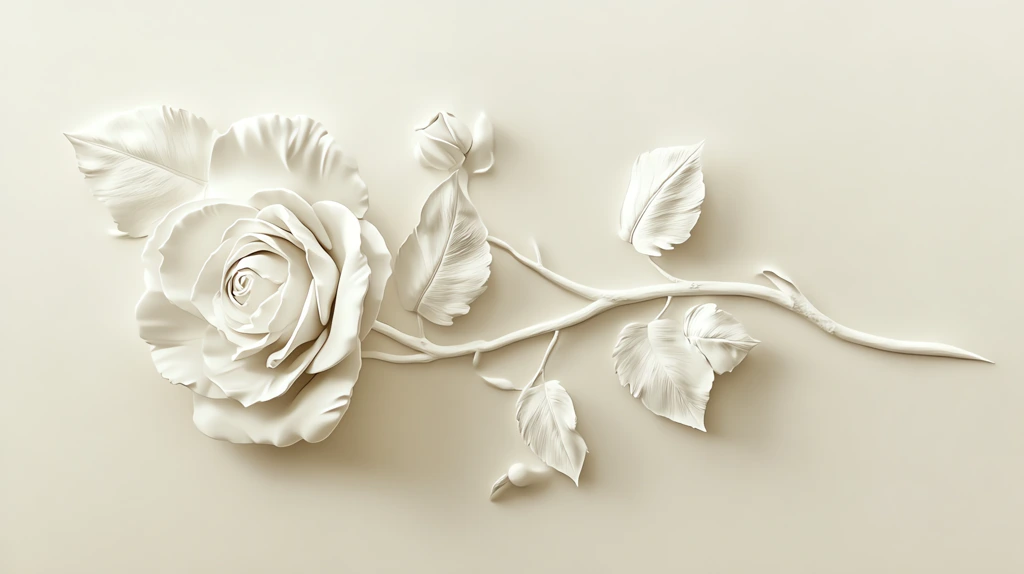 delicate floral design of a white rose version one phone wallpaper 4k