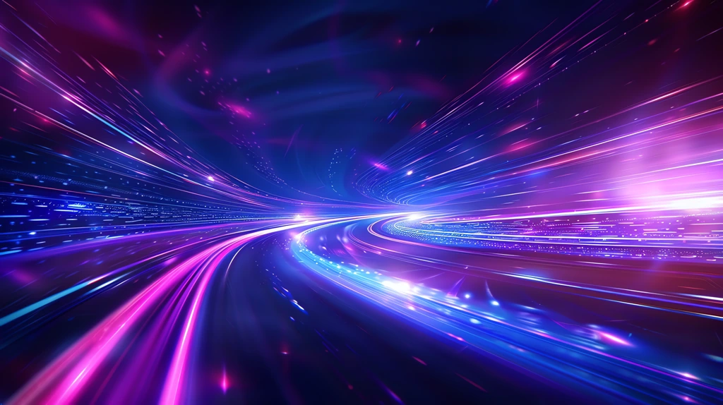 design of an abstract digital road with glowing lines desktop wallpaper 4k