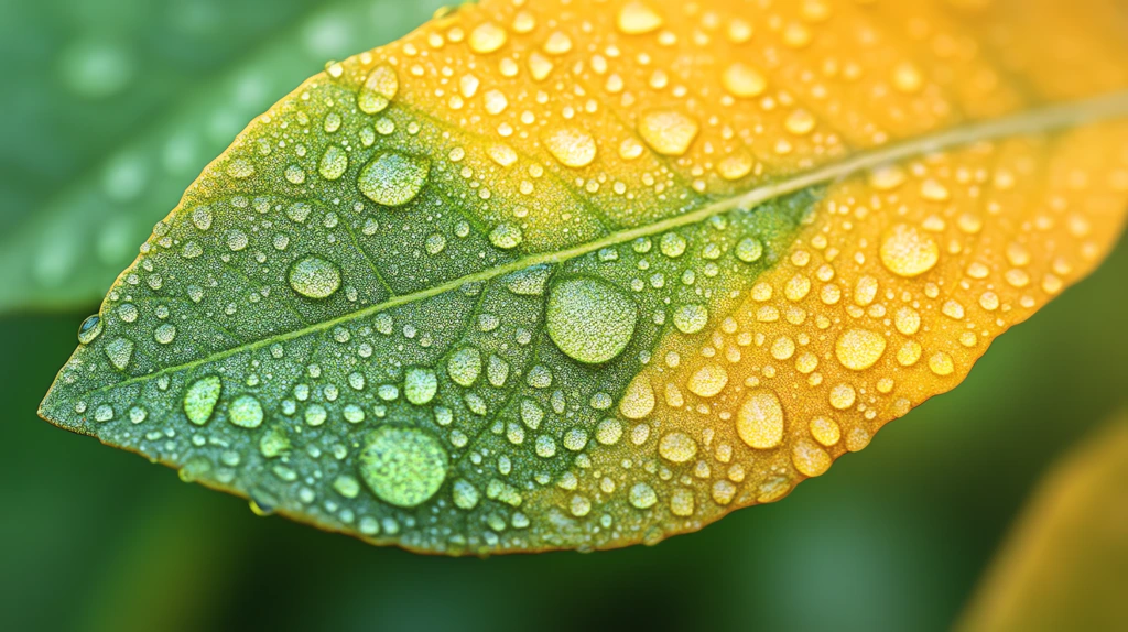 detailed shot of leaf veins possibly adorned with delicate dew drops highlighting the intricate natural patterns desktop wallpaper 4k