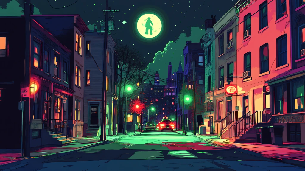 digital cartoon without people street from the movie ghostbusters desktop wallpaper 4k